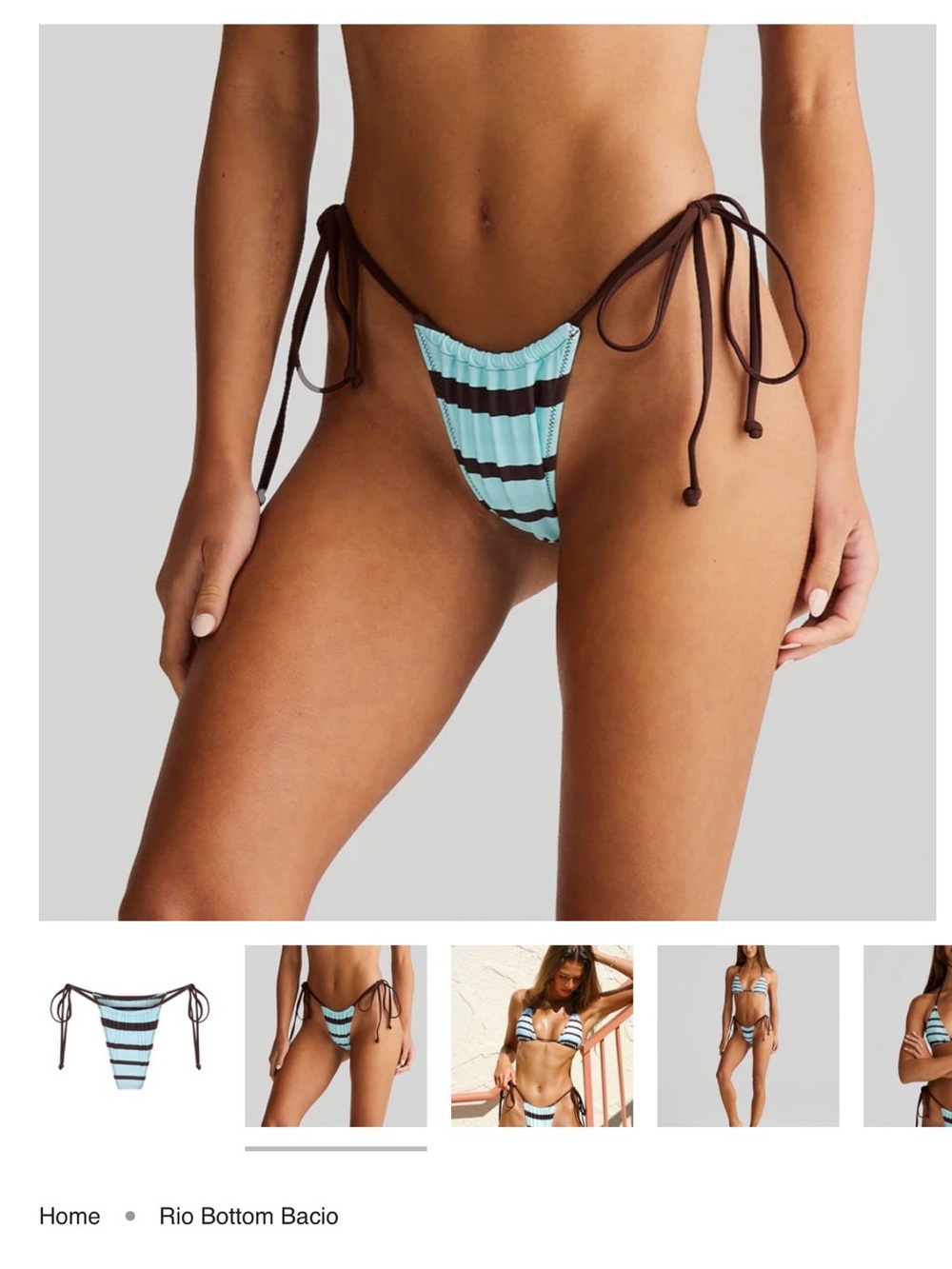 NEW WITH TAGS Striped Bathing Suit Bottoms!
